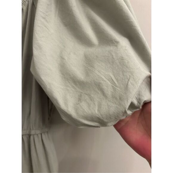 NWT Sim & Sam Balloon Sleeves Midi Dress sz M Milk Maid Empire Waist Cottagecore - Picture 12 of 12